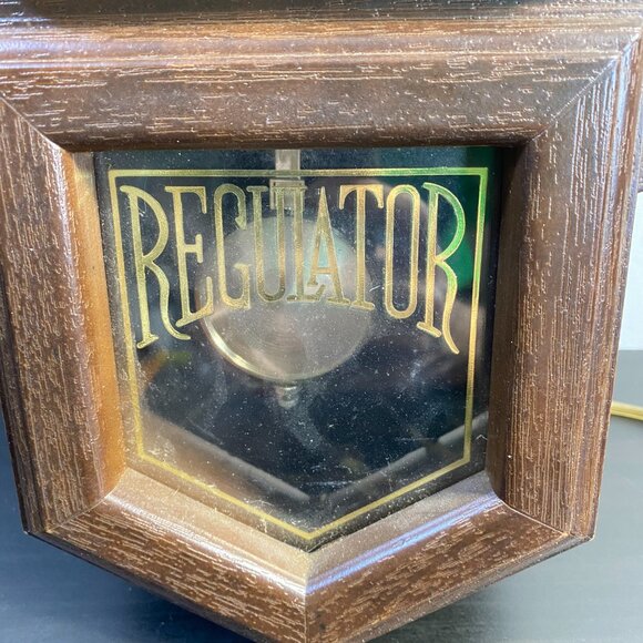 Vintage Spartus Regulator Pendulum Wall Clock Electric Working Mid Century,U.S.A - Picture 3 of 10